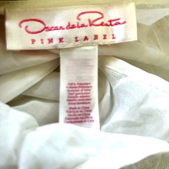 Oscar de la Renta Pink Label women’s sexy sheer chemise and robe set - Picture 11 of 12